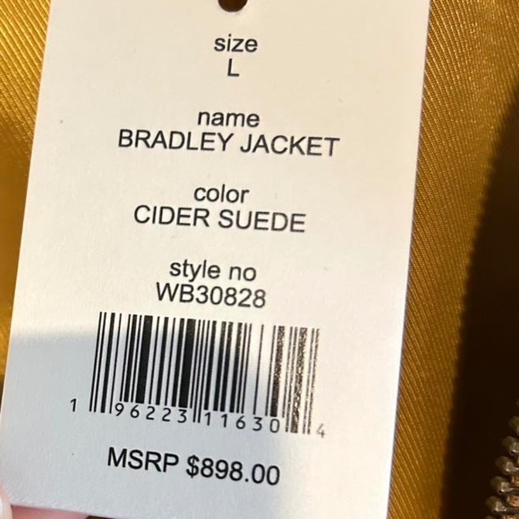 WALTER BAKER BRADLEY SUEDE BARN JACKET CIDER SZ Large - Picture 6 of 6